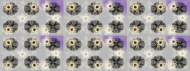 Raster grisi, nötr ve bej kar tanesi izole edilmiş. Güzel bir kış süsü. Renkli kar taneleri Raster illüstrasyonu.