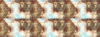 Çiçekli çizim şekli. Düz Çiçek Elementleri Tasarımı. Renkli Bahar Teması eskiz kalıbı. Çiçekler bej, nötr ve kahverengi renklerde.