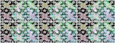 Süslü kumaş deseni. Düz Çiçek Elementleri Tasarımı. Raster illüstrasyonunda kusursuz çiçek deseni. Renkli Bahar Teması Kusursuz Arkaplan.