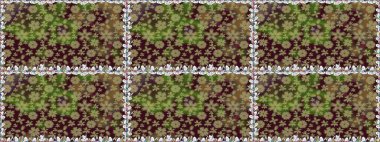 Raster illüstrasyonu. Bahar çiçekli, dikişsiz, sevimli çiçek deseni. Güzel kumaş deseni.