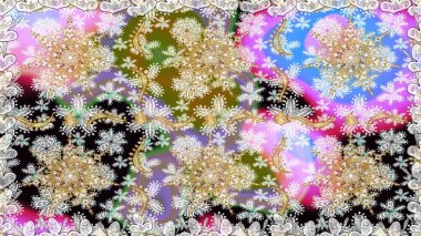 Klasik raster sarısı, kusursuz desen. Klasik klasik klasik arka plan. Geleneksel oryantasyon süsü. Tarafsız renklerde altın elementlerle kusursuz desen.