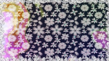 Düz Çiçek Elementleri Tasarımı. Renkli Bahar Temalı Kusursuz Arkaplan. Gri renkli çiçekler. Sevimli çiçek raster deseni.