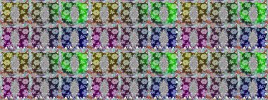 Kusursuz çiçek deseni. Raster illüstrasyonu. Raster illüstrasyonu. Asya tekstil tarzında. Tarafsız renklerde çiçekler.