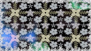 Renkli Bahar Temalı Kusursuz Arkaplan. Çiçeksel fantezi tasarımı, parlak bir arka planda, kusursuz bir desen. Düz Çiçek Elementleri Tasarımı.