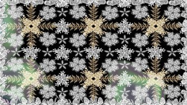 Düz Çiçek Elementleri Tasarımı. Gri renkli çiçekler. Renkli Bahar Temalı Kusursuz Arkaplan. Güzel çiçek deseni..