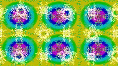 Retro stil dokusu, şablon kış elementleri. Modern tasarım posteri, kapak, sarı ve yeşil renkli kart tasarımı. Kar taneleri tasarımı. Moda olmuş kar taneleri ve elementler Memphis kartları.