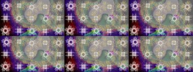 Tarafsız, gri ve kahverengi renkli, altın elementli klasik eskiz deseni. Raster illüstrasyonu.