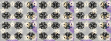 Kar taneleri radyal gri, nötr ve bej renkler. Renkli arka planda güzel kar taneleri. Raster illüstrasyonu..