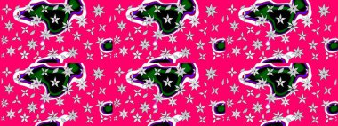 Çiçek desenli eskiz, yaz çiçekleri. Düz Çiçek Elementleri Tasarımı. Renkli Bahar Teması eskiz kalıbı. Mor renkte çiçekler.