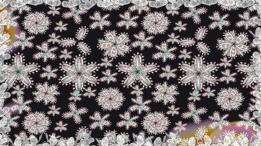 Çiçeksel gri, pürüzsüz desen. Klasik taslak çizimi. Raster çiçek izi..