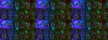 Botanik çizim kalıbı. Suluboya etkisi. Raster deseni. Organik elementler.