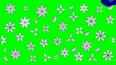 Suluboya çizim kalıbı. Moda baskısı. Eski model. Raster illüstrasyonu. Dekorasyon ve tasarım için güzel bir desen. Çiçeğin suluboya çizimlerinin zarif deseni.