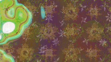 Küçük renkli çiçekler. Moda baskıları için zarif bir şablon. Küçük çiçekte güzel bir desen. Motley illüstrasyonu. Çiçekli bahar çiçekleri.