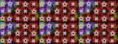 Raster illüstrasyonu. Noel ve yeni yıl moda baskıları için tatil tasarımı. Kahverengi, kırmızı ve nötr kar taneleri. Renkler. Kar tanelerinin soyut arkaplanlı Noel deseni.