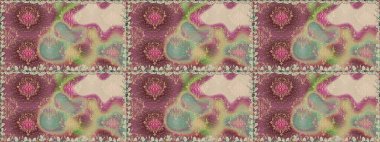 Organik motif arka planı. Kusursuz desen. Ultraviyole kumaş deseni. Raster illüstrasyonu.