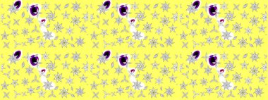 Nazik, narin çiçek arkaplanı. Sarı renkli çiçekler. Raster çiçek desenli ve çiçekli..