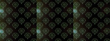 Parlak renkli çiçekleri ve siyah, gri ve yeşil renkte yaprakları olan şaşırtıcı, pürüzsüz çiçek deseni. Moda baskıları için zarif bir şablon. Modern çiçek arkaplanı. Halk stili.