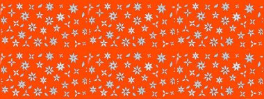 Renkli Yaz Temalı eskiz kalıbı. Raster Illustrasyon 'daki Çiçek Deseni' nin son moda çizimi. Güzel kumaş deseni. Düz Çiçek Elementleri Tasarımı.