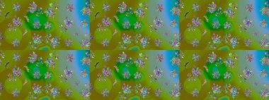 Güzel kumaş deseni. Güzel suluboya yaz çiçekleri deseni..