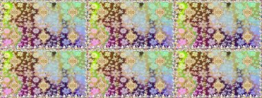 Kusursuz kıvırcık saçlar. Doğulu stil, altın elementlerle altın rengi nötr renkte arabesk yapar. Raster altın desen.