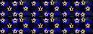 Kar taneleri tasarımı. Son moda kar taneleri ve elementler onun kartlarını gösteriyor. Retro stil dokusu, şablon kış elementleri. Modern tasarım posteri, kapak, kart tasarımı siyah, mavi ve gri renkler.