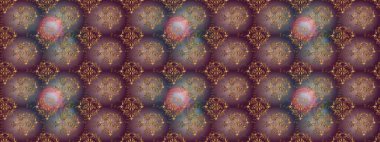 Şirin çiçekler. Satır seamless modeli. Rasterleştirme Trendy kumaş deseni.