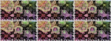 Küçük çaplı çiçeklerdeki basit şirin desenler. Raster illüstrasyonu. Tekstil veya kitap kapakları, imalat, duvar kağıtları, baskı, hediye paketi ve yapıştırma kitabı için çiçeksiz arka plan.