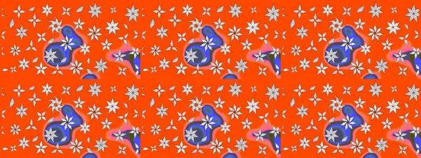 Düz Çiçek Elementleri Tasarımı. Sketch Colour Spring Theme eskiz kalıbı. Turuncu renkli çiçekler. Sevimli çiçek raster deseni.