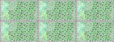 Kelebek gölgeleri ve siluetler. Raster illüstrasyonu. Kumaş, kağıt ve ambalaj için uygun. Bahar ve yaz tropikal kelebeklerin yeşil renklerde kusursuz desenleri vardır..