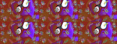 Raster illustration. Christmas festive background. Christmas snowflake of decoration on snow.