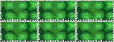 Küçük çiçekteki sevimli çiçek deseni. Yeşil renkte çiçekler.