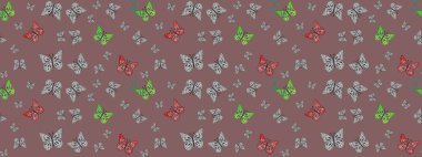 Tekstil ve kumaş için komik kelebek deseni. Kelebek, kanat, neon renkli yaratıcı raster arka plan. Kızlar, erkekler, elbiseler, duvar kağıtları için soyut çizim kalıbı. Moda tarzı.