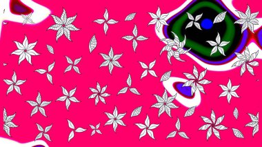 Raster illüstrasyonu. Morumsu renklerde. Çiçekli güzel suluboya desen.