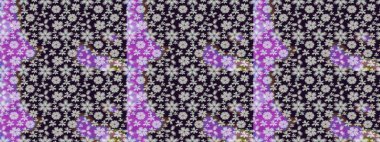 Düz Çiçek Elementleri Tasarımı. Renkli Bahar Teması eskiz kalıbı. Parlak arkaplan eskiz desenli çiçekli fantezi tasarımı.