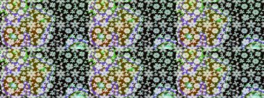 Düz Çiçek Elementleri Tasarımı. Raster illüstrasyonu. Renkli Bahar Teması eskiz kalıbı. Tarafsız renklerde çiçekler. Çiçekli çiçek deseni, suluboya..