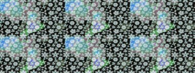 Gri el çizimi desen. Sanat, çiçek tarzına ilham verir ve arka plan bırakır. Karalama çiçekleri çizim kalıbı. Raster deseni.