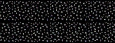 Sevimli çiçek raster deseni. Düz Çiçek Elementleri Tasarımı. Renkli Yaz Temalı eskiz kalıbı. Siyah renkte çiçekler.