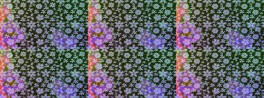 Raster illüstrasyonu. Suluboya çiçekli çiçek deseni. Gri renkli güzel tekstil.