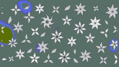 Çiçek desenli eskiz. Tarafsız renklerde çiçekler. Tişört baskısı için çiçek boyama rasteriName.