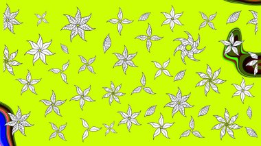 Süslü kumaş deseni. Raster deseni. Çiçekli çiçek deseni, suluboya..