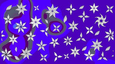 Yumuşak pamuk tasarımı. Paketleme, tekstil, duvar kâğıdı için çiçek eskizi. Yumuşak fayans. Raster 'ın taze dokusu. Klasik çiçek deseni.