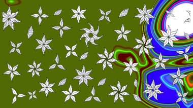 Paisley el çizimi elementler. Fantezi çiçekli eskiz deseni, doğal duvar kağıdı, çiçek desenli kıvrım çizimi. Ev dekoru.