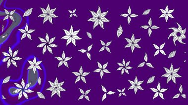 Raster illüstrasyonu. Küçük çiçekteki sevimli çiçek deseni. Güzel karalamalı çiçek desenli çizim. Güzel kumaş deseni.