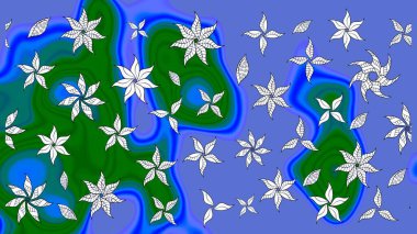 Güzel kumaş deseni. Raster suluboya deseni, narin çiçekler, mavi çiçekler, tebrik kartı şablonu..