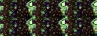 Suluboya çiçekli çiçek deseni. Raster illüstrasyonu. Gri renkli güzel tekstil.