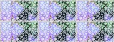 Kusursuz çiçek deseni. Asya tekstil tarzında. Renkli Bahar Temalı Kusursuz Arkaplan. Raster illüstrasyonu. Düz Çiçek Elementleri Tasarımı. Güzel kumaş deseni.