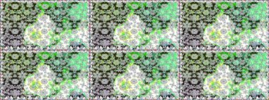 Suluboya efekti. Botanik seamless modeli. Organik öğeleri. Raster desen.