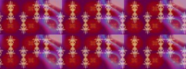 Raster illüstrasyonu. Mandalas 'ın dekoratif dokusu. Stilize Çiçekler. Folk Style. Kumaş veya Duvar Kağıdı Tasarımı. Tekstil için Lacy Fashion Print. Dantelli Kar Tanelerinin Etkisi.