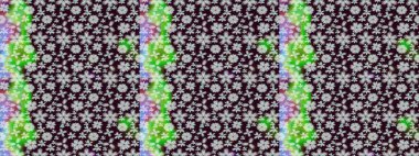 Kahverengi renkli çiçekler. Raster illüstrasyonunda kusursuz çiçek deseni.