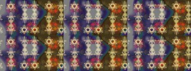 Renkli arka planda izole tatlı kar taneleri. Soyut mandala ya da tuhaf kar tanesi çizgisi sanat tasarımı. Raster illüstrasyonu.